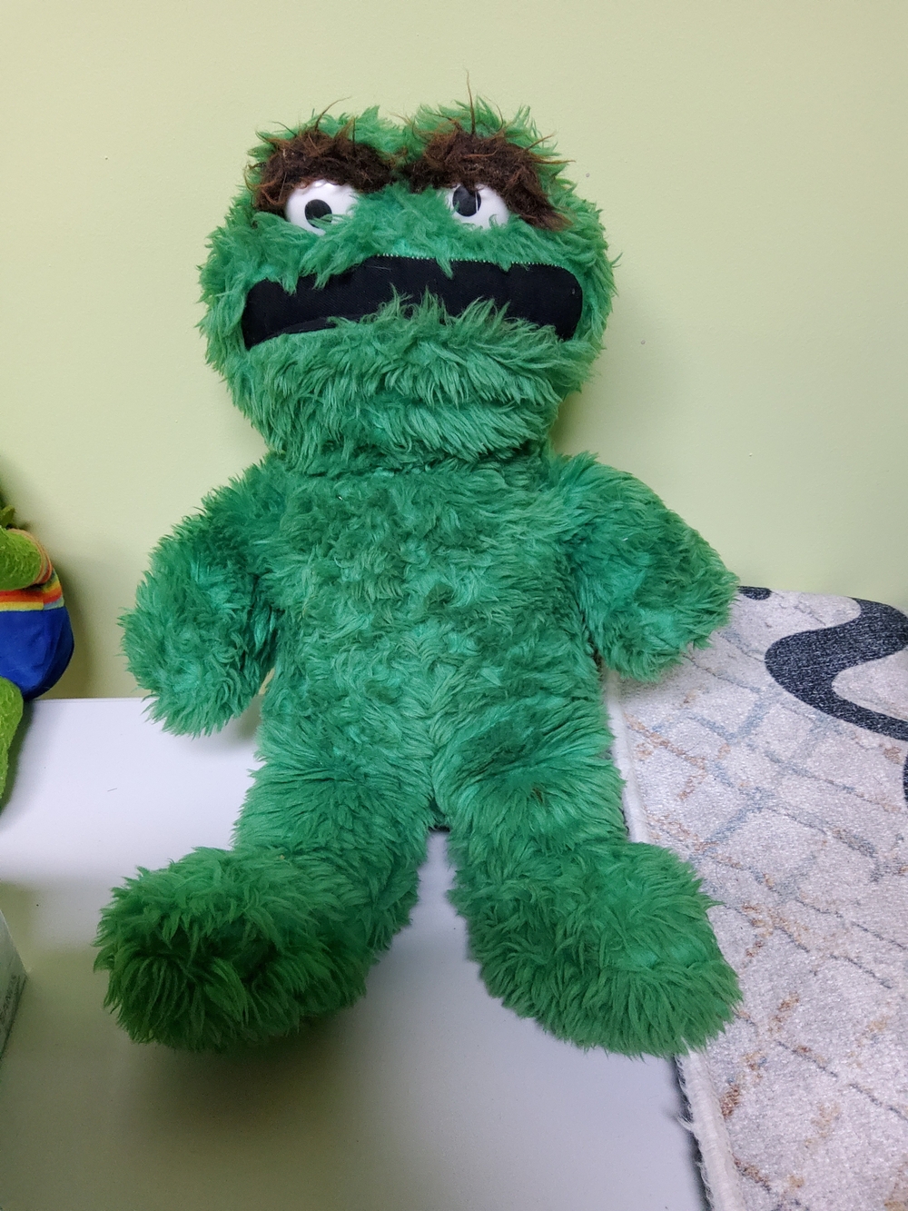 Sesame Street Green Plush Oscar The Grouch From 1969